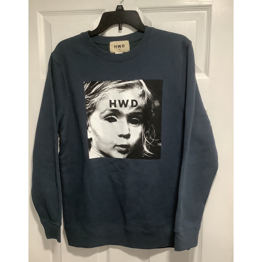 HALFWAY DEAD Blue HWD Sweatshirt Crew Neck Pullover Size MEDIUM Unisex